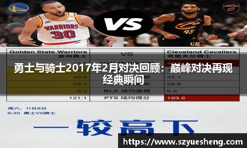 勇士与骑士2017年2月对决回顾：巅峰对决再现经典瞬间